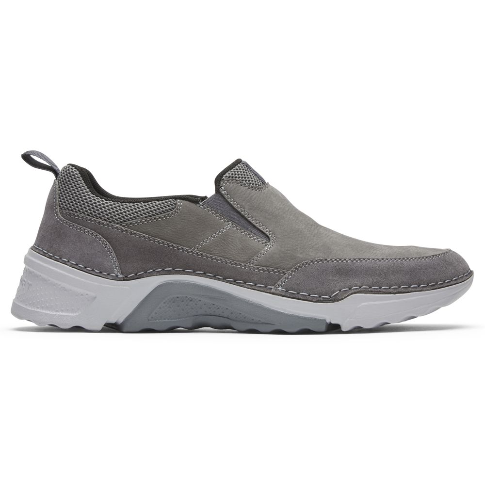Rockport Canada Rocsports Slip-On - Mens Walking Shoes Steel Grey (VEX035674)